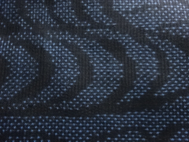 JAPANESE KIMONO / ANTIQUE KIMONO / SILK / DORO OSHIMA TSUMUGI / WOVEN WAVE